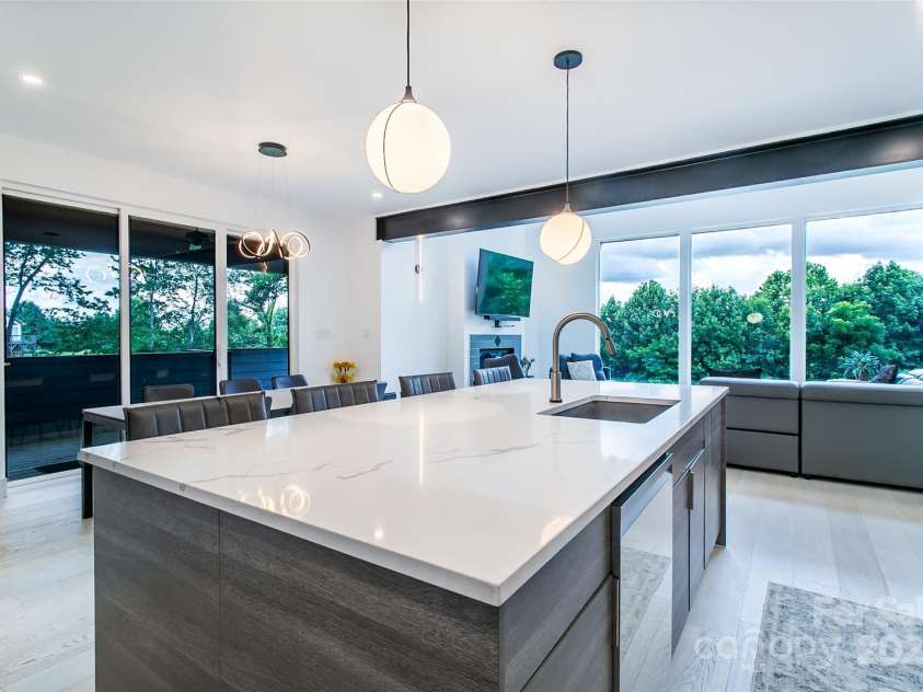 22 Lara Drive, Mills River, NC 28759.  MLS# CAR4271505, YatesRealty ID 2958. Kitchen toward Living Room