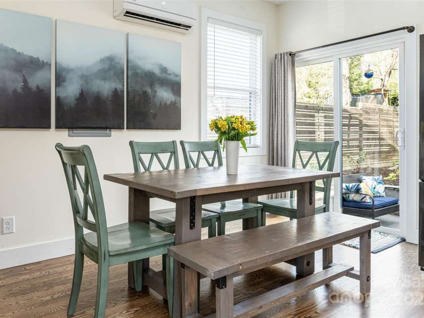 704 Azalea Avenue, Black Mountain, NC 28711.  MLS# CAR4283661, YatesRealty ID 29588. Dining area just off kitchen