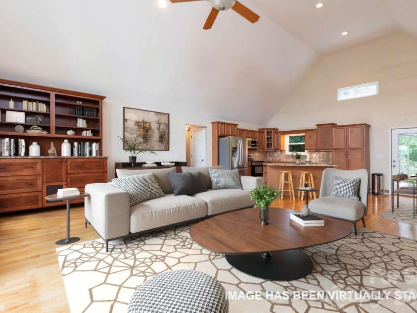 44 Deer Meadows Drive, Candler, NC 28715.  MLS# CAR4373513, YatesRealty ID 29593. Great Room - virtually staged