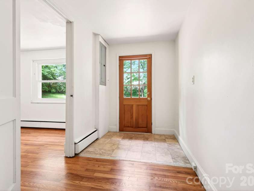 411 Hillcrest Circle, Hendersonville, NC 28792.  MLS# CAR4379885, YatesRealty ID 29595. Back Door