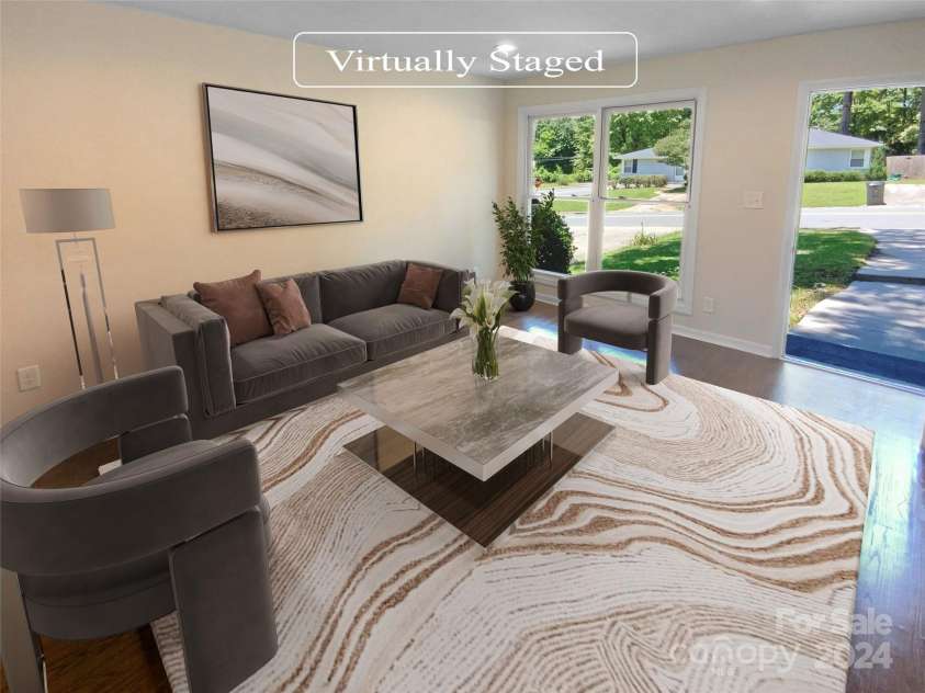 1913 Herrin Avenue, Charlotte, NC 28205.  MLS# CAR4150589, YatesRealty ID 2960. Virtually Staged