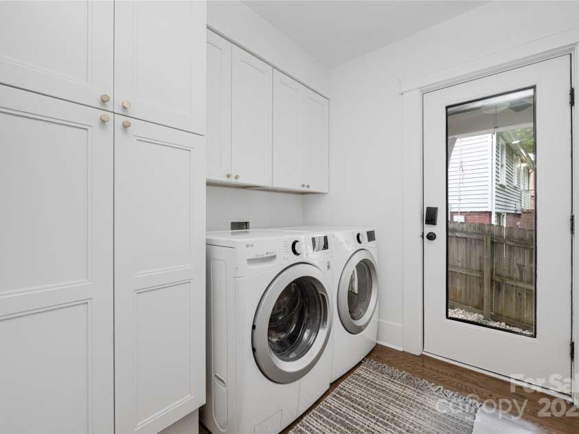 1751 Merriman Avenue, Charlotte, NC 28203.  MLS# CAR4307833, YatesRealty ID 29602. Laundry room with storage