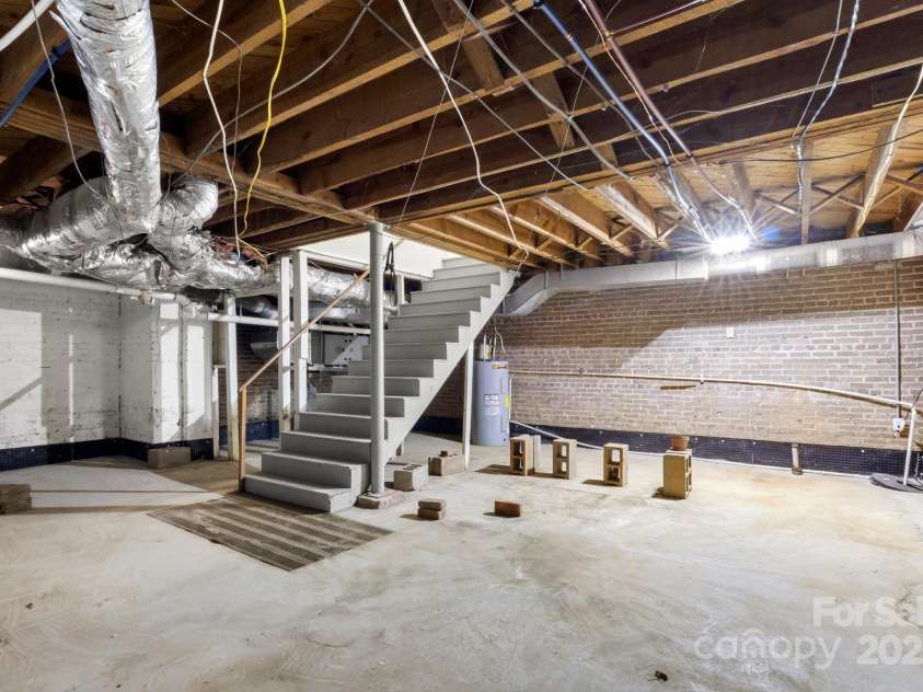 728 Blanton Street, Shelby, NC 28150.  MLS# CAR4274982, YatesRealty ID 29604. Large unfinished basement