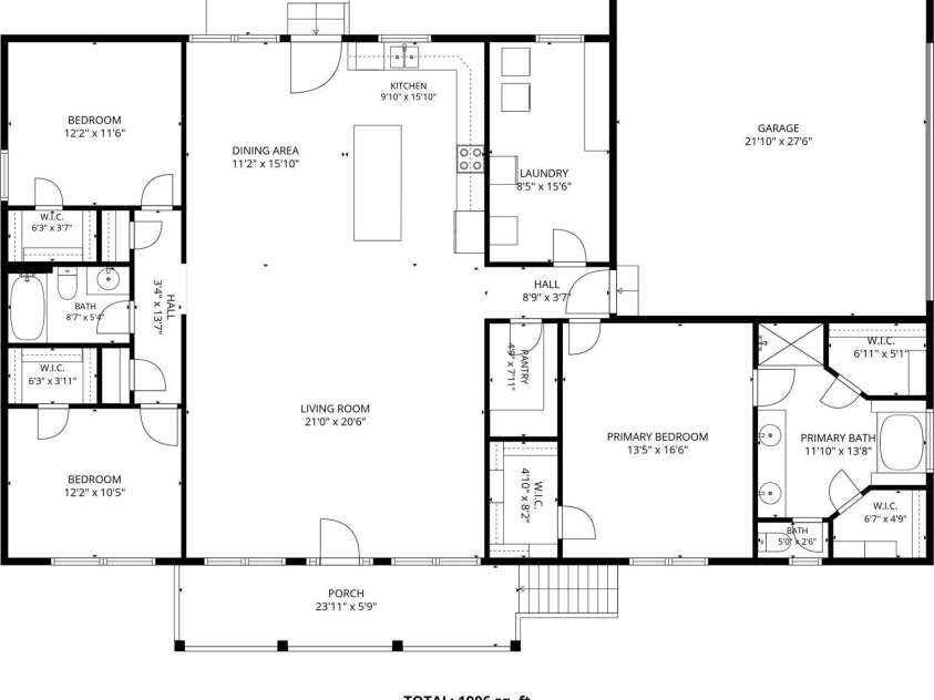 36 Cherry Ridge Lane, Weaverville, NC 28787.  MLS# CAR4385197, YatesRealty ID 29619. Floor plan