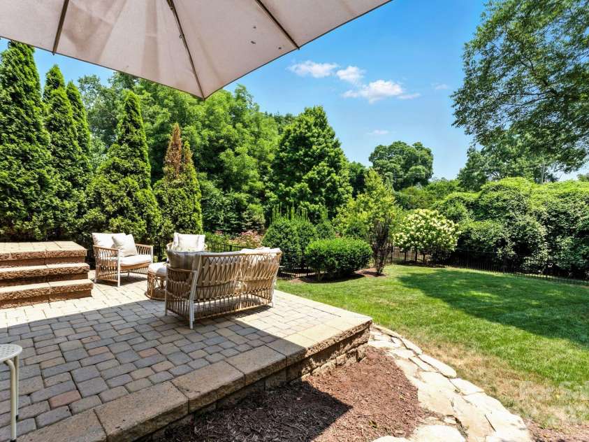 1614 Lombardy Circle, Charlotte, NC 28203.  MLS# CAR4279455, YatesRealty ID 29626. Rear patio