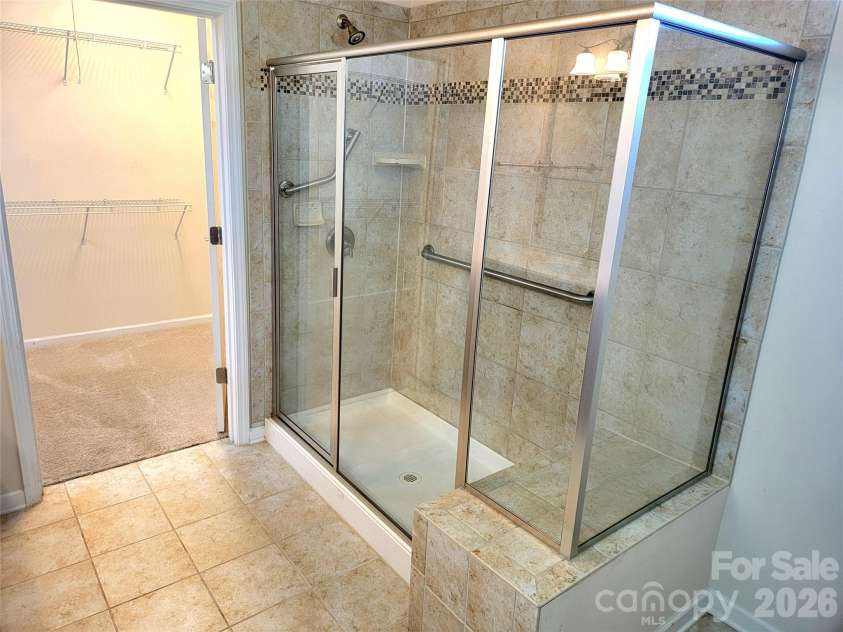 5112 Folly Lane, Fort Mill, SC 29707.  MLS# CAR4373813, YatesRealty ID 29633. Huge shower