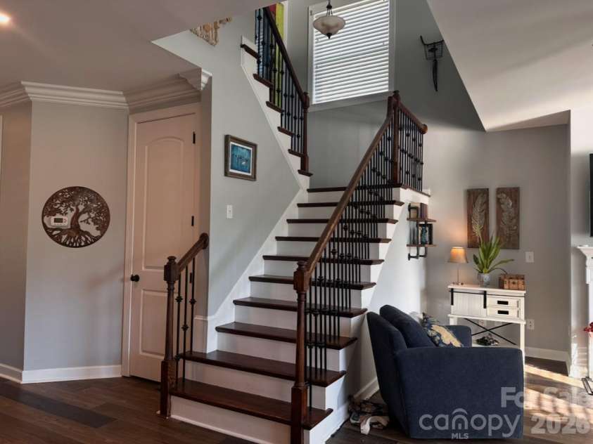 117 Fielding Street, Mount Holly, NC 28120.  MLS# CAR4390438, YatesRealty ID 29638. Stairs