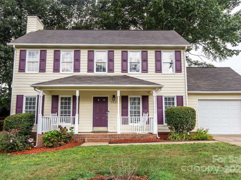 7427 Crestside Lane, Charlotte, NC 28227.  MLS# CAR4288080, YatesRealty ID 29642. Front