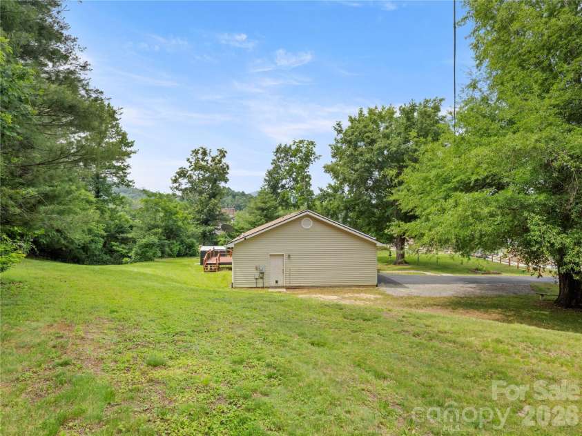 5 Harrison Hill Road, Swannanoa, NC 28778.  MLS# CAR4391617, YatesRealty ID 29644. Large fairly level backyard