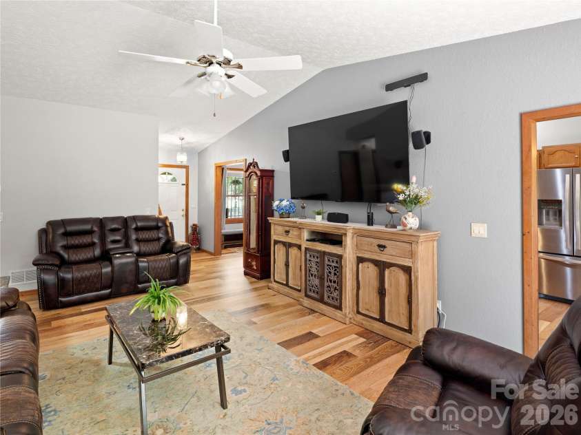 5 Harrison Hill Road, Swannanoa, NC 28778.  MLS# CAR4391617, YatesRealty ID 29644. Vaulted ceilings create tons of space and lightness