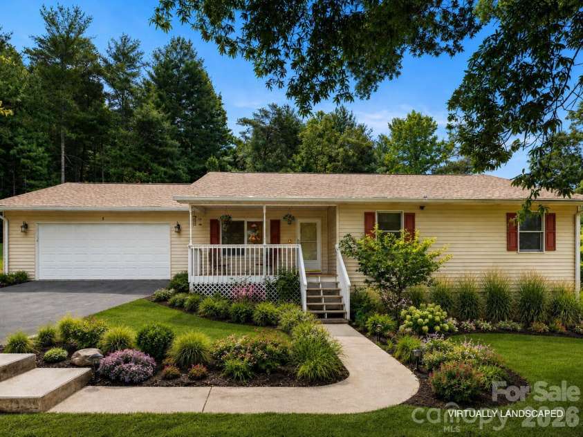 5 Harrison Hill Road, Swannanoa, NC 28778.  MLS# CAR4391617, YatesRealty ID 29644. Virtually landscaped