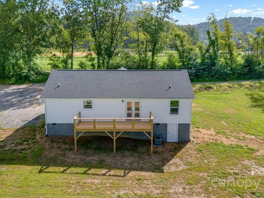 607 Silkwood Drive, Canton, NC 28716.  MLS# CAR4283110, YatesRealty ID 29645. Back of house
