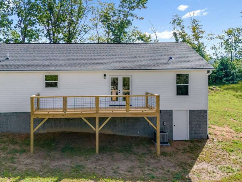 607 Silkwood Drive, Canton, NC 28716.  MLS# CAR4283110, YatesRealty ID 29645. Back of house