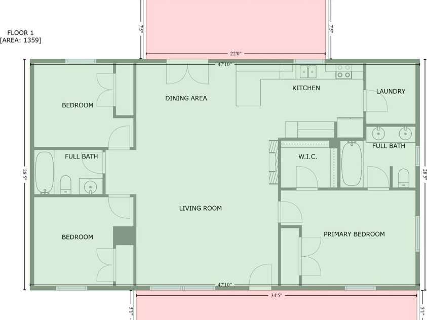 607 Silkwood Drive, Canton, NC 28716.  MLS# CAR4283110, YatesRealty ID 29645. Floorplan