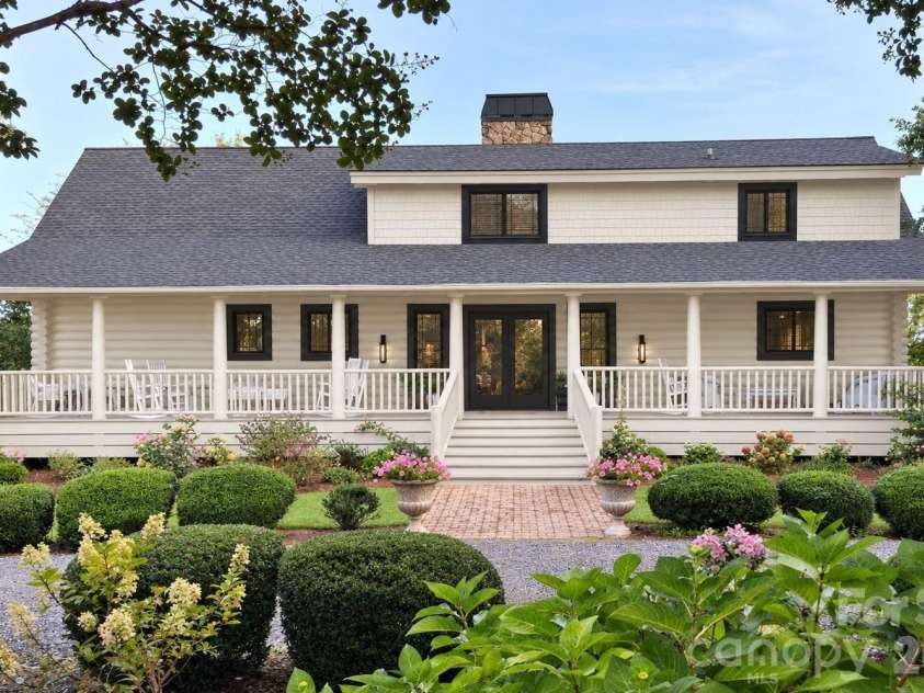 112 Sunny Morning Court, Hendersonville, NC 28792.  MLS# CAR4362975, YatesRealty ID 29646. AI Generated Image Front