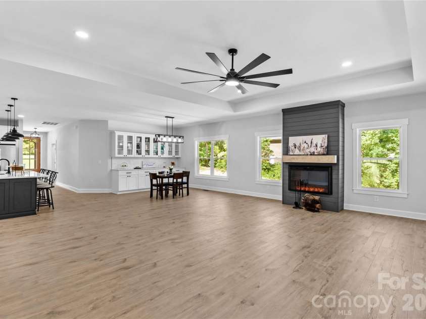 1065 Shawnee Trail, China Grove, NC 28023.  MLS# CAR4391383, YatesRealty ID 29651. Another view of open plan.