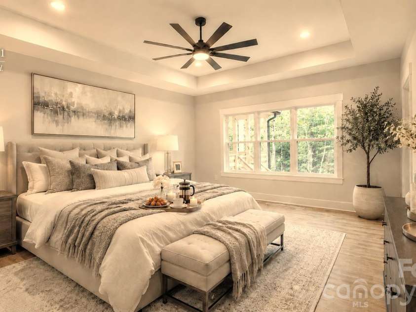 1065 Shawnee Trail, China Grove, NC 28023.  MLS# CAR4391383, YatesRealty ID 29651. Main Bedroom virtually staged.