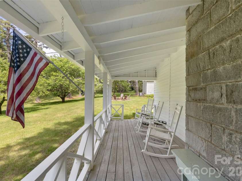 760 5th Street, Highlands, NC 28741.  MLS# CAR4390432, YatesRealty ID 29656. Covered Porch