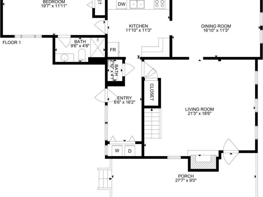 760 5th Street, Highlands, NC 28741.  MLS# CAR4390432, YatesRealty ID 29656. Floor Plan - Main Level