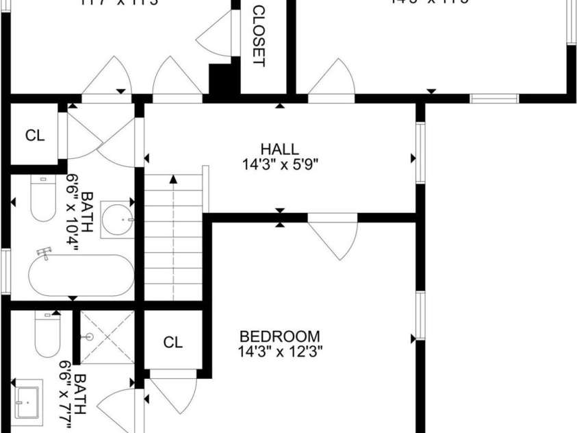 760 5th Street, Highlands, NC 28741.  MLS# CAR4390432, YatesRealty ID 29656. Floor Plan - Upper Level