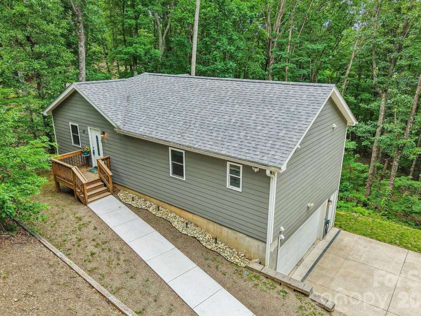 49 Wilderness Trail, Candler, NC 28715.  MLS# CAR4391801, YatesRealty ID 29657. Aerial