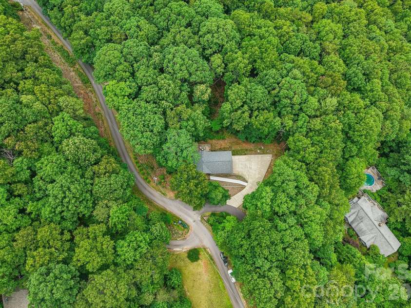 49 Wilderness Trail, Candler, NC 28715.  MLS# CAR4391801, YatesRealty ID 29657. Aerial photo