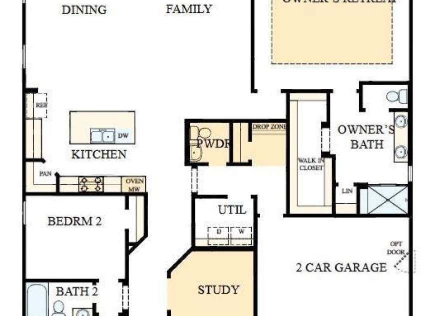 3430 Charolais Lane, Harrisburg, NC 28075.  MLS# CAR4384301, YatesRealty ID 29659. Layout