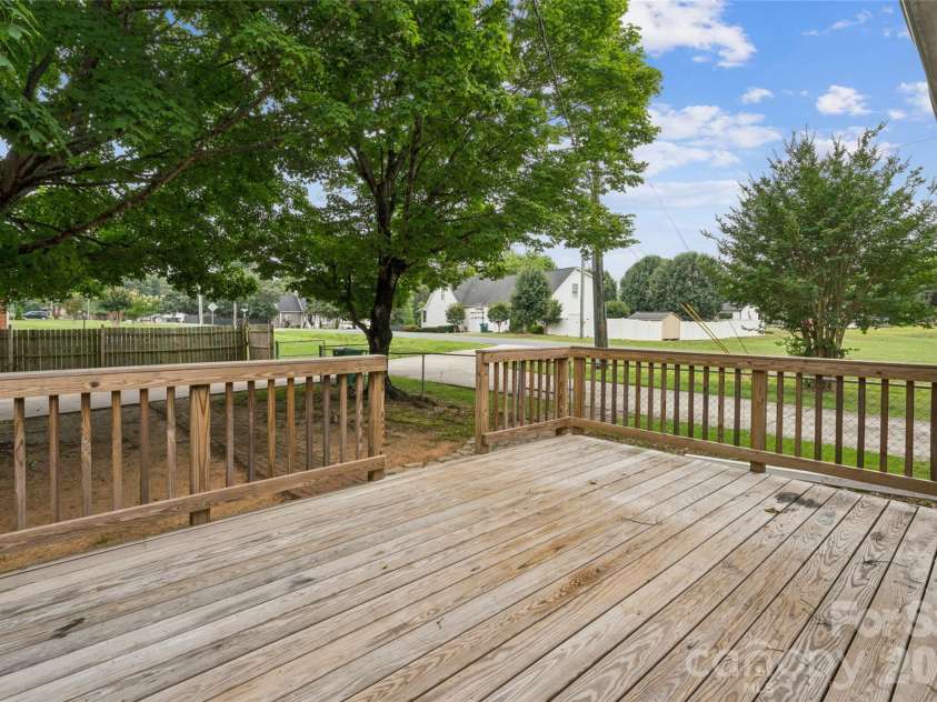 615 5th Street, Landis, NC 28088.  MLS# CAR4386679, YatesRealty ID 29662. Deck off Kitchen