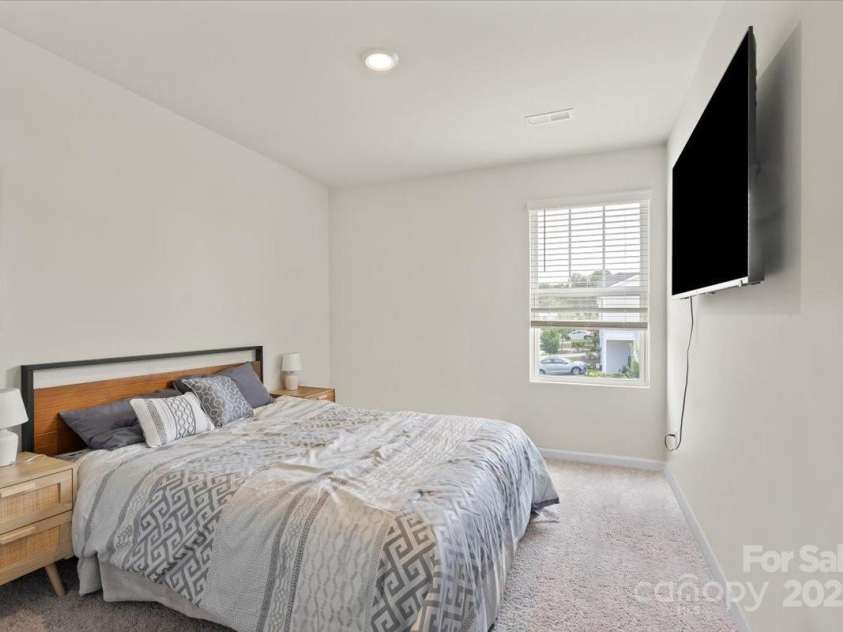 1021 Plumcrest Drive, Charlotte, NC 28216.  MLS# CAR4285638, YatesRealty ID 29689. Bedroom no. 2 upstairs