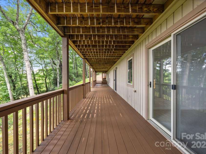 110 Thrashing Rock Drive, Hendersonville, NC 28739.  MLS# CAR4282429, YatesRealty ID 29693. Lower deck