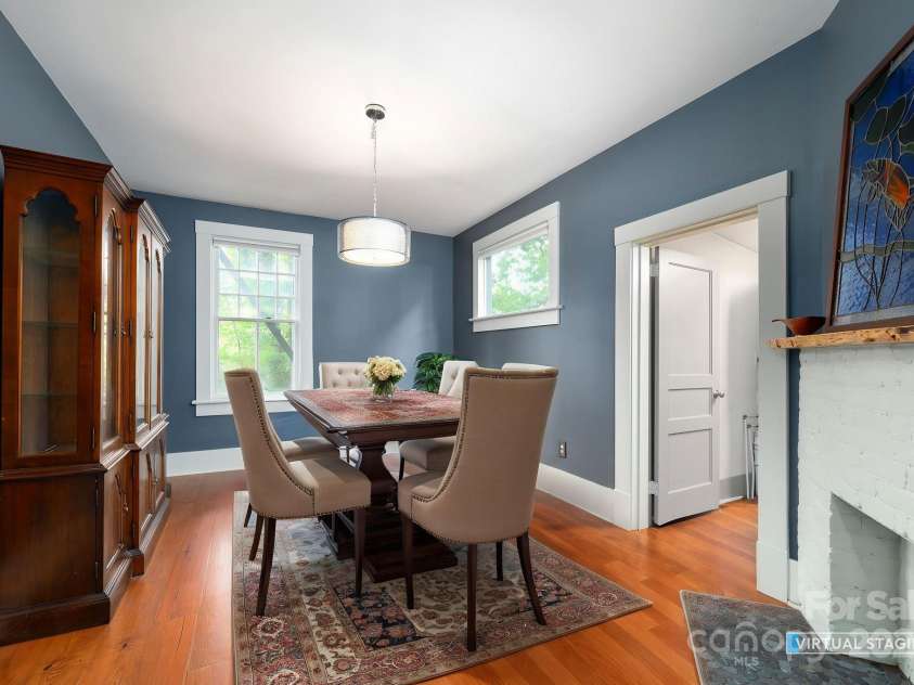 11 Cullowhee Street, Asheville, NC 28801.  MLS# CAR4307173, YatesRealty ID 297. Dining Room off the Kitchen