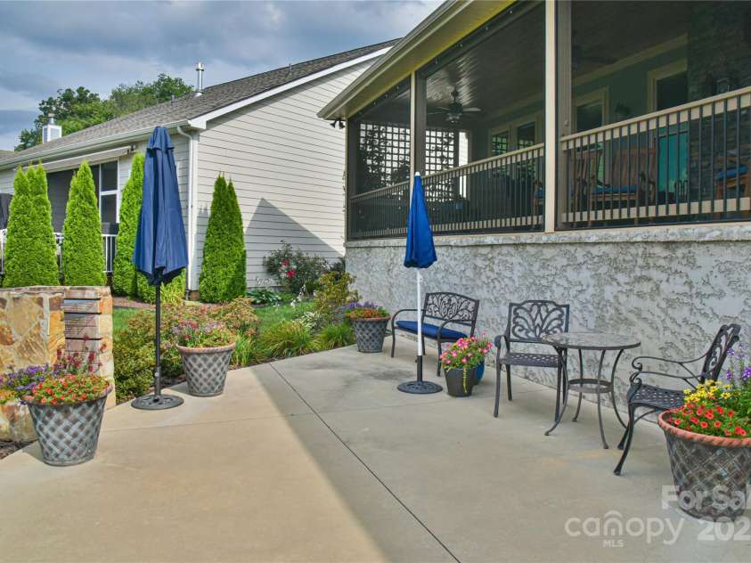35 Dreambird Drive, Leicester, NC 28748.  MLS# CAR4281795, YatesRealty ID 29701. Back Patio