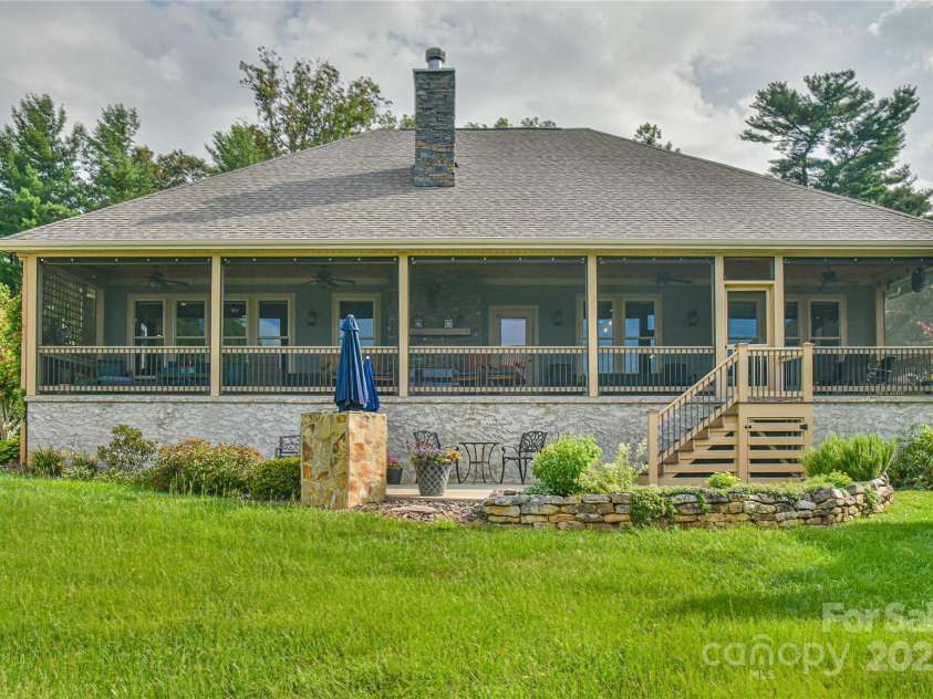 35 Dreambird Drive, Leicester, NC 28748.  MLS# CAR4281795, YatesRealty ID 29701. Back Screened Porch