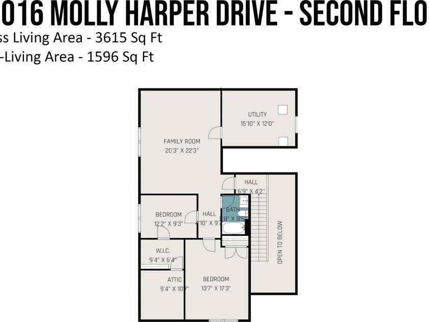 21016 Molly Harper Drive, Cornelius, NC 28031.  MLS# CAR4320388, YatesRealty ID 29705. Upper Floor - wonderful spaces for guests, entertaining, activities, or just to close the door and use when needed!