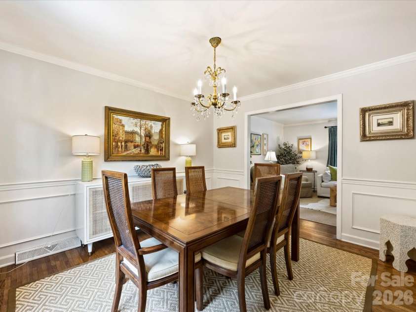 3731 Ashton Drive, Charlotte, NC 28210.  MLS# CAR4391507, YatesRealty ID 29710. Dining Room