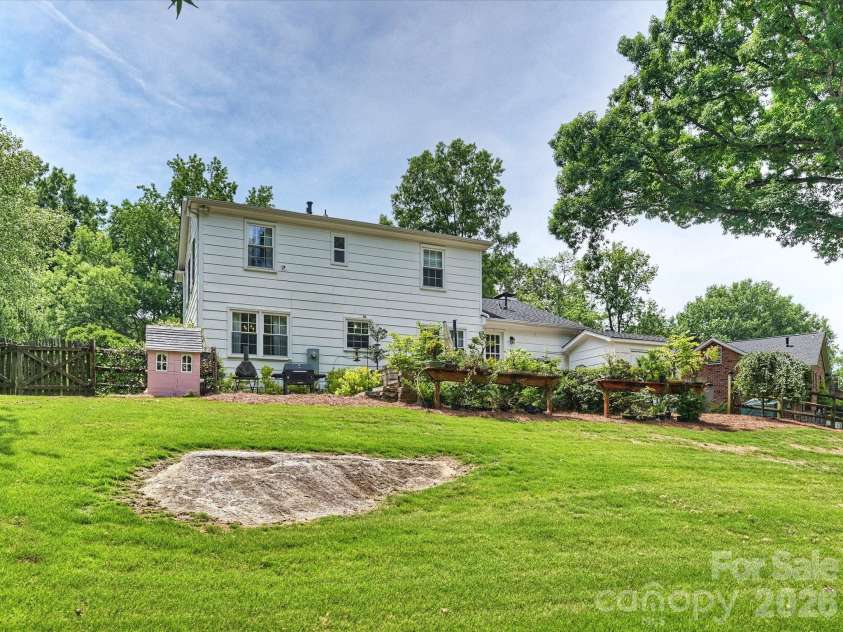 3731 Ashton Drive, Charlotte, NC 28210.  MLS# CAR4391507, YatesRealty ID 29710. Rear Exterior