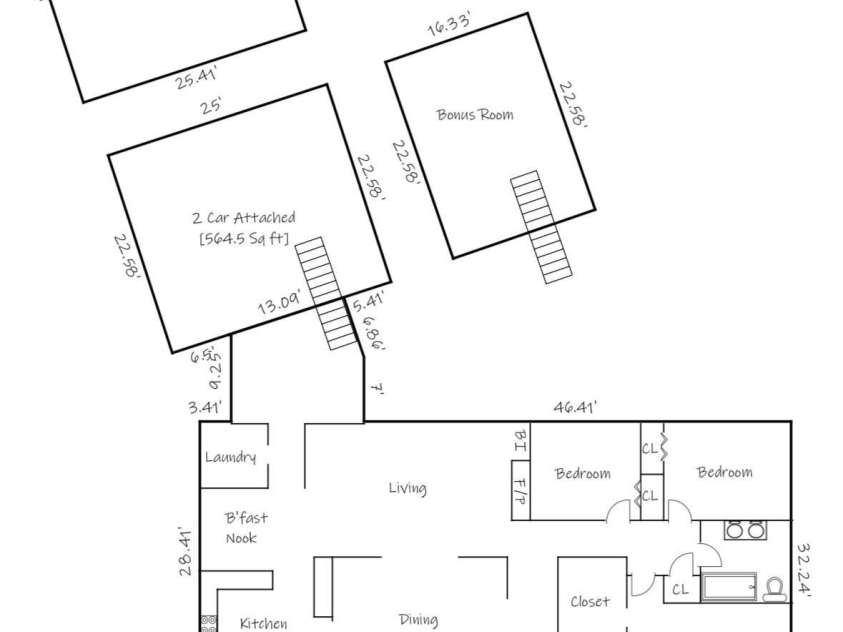 1085 19th Avenue Place, Hickory, NC 28601.  MLS# CAR4389585, YatesRealty ID 29718. Floorplan