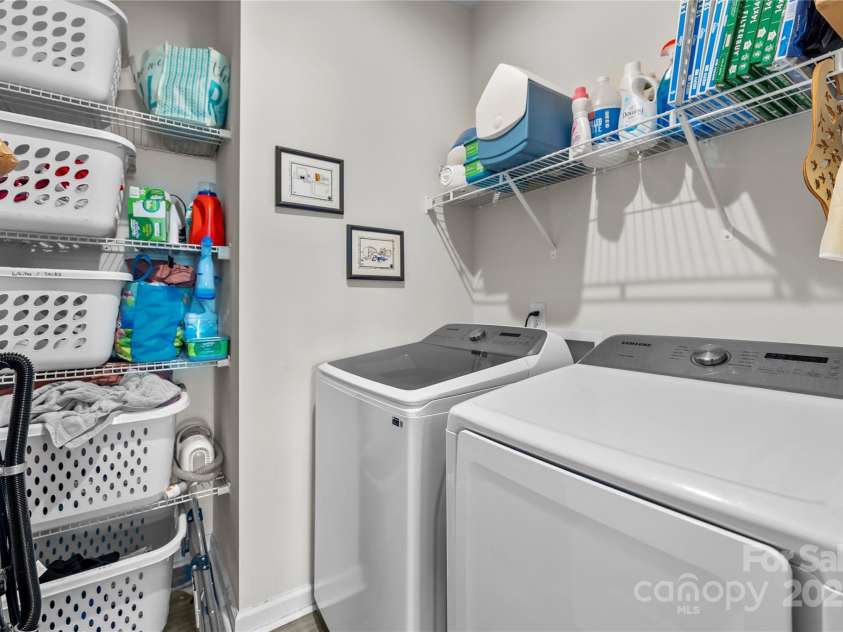 1915 Slippery Rock Lane, Monroe, NC 28112.  MLS# CAR4286844, YatesRealty ID 29729. Laundry room on main level