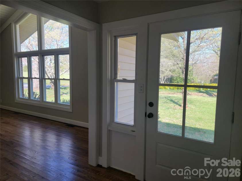 1820 Connelly Springs Road, Lenoir, NC 28645.  MLS# CAR4374509, YatesRealty ID 29739. Front Entry Door and Living Room View