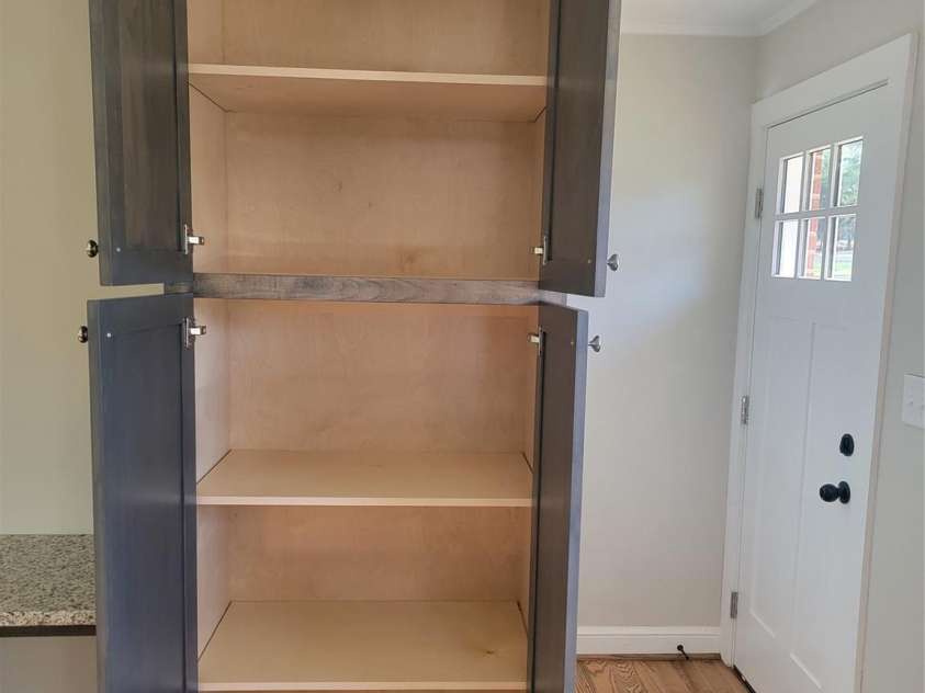 1820 Connelly Springs Road, Lenoir, NC 28645.  MLS# CAR4374509, YatesRealty ID 29739. Kitchen Cabinetry Storage