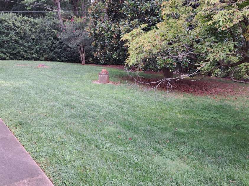 123 Softwind Lane, Concord, NC 28025.  MLS# CAR4296194, YatesRealty ID 2974. Back Yard (septic access)