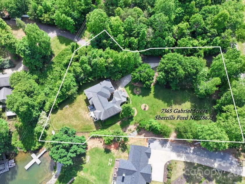 7365 Gabriel Street, Sherrills Ford, NC 28673.  MLS# CAR4253756, YatesRealty ID 29745. Aerial view