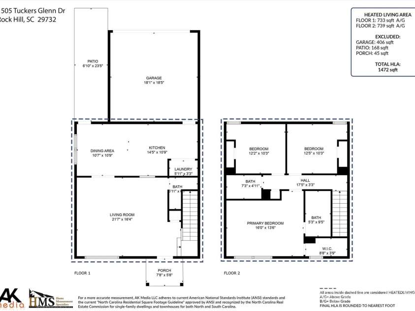 1505 Tuckers Glenn Drive, Rock Hill, SC 29732.  MLS# CAR4263860, YatesRealty ID 29753. 