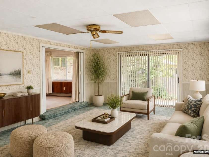 328 Brookwood Drive, Salisbury, NC 28146.  MLS# CAR4391384, YatesRealty ID 29759. Virtually staged Great Room