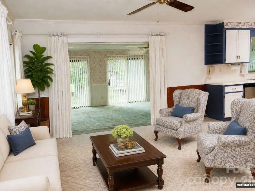328 Brookwood Drive, Salisbury, NC 28146.  MLS# CAR4391384, YatesRealty ID 29759. Virtually staged Living Room