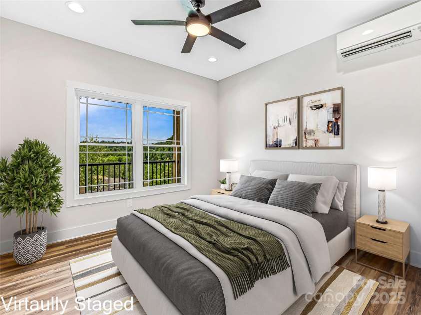 297 Bethany Drive, Mars Hill, NC 28754.  MLS# CAR4277821, YatesRealty ID 2976. Virtually Staged Guest Bedroom