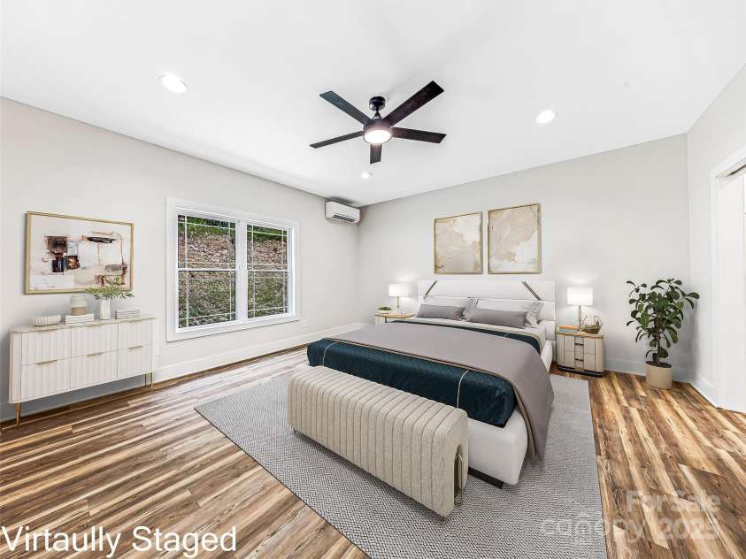 297 Bethany Drive, Mars Hill, NC 28754.  MLS# CAR4277821, YatesRealty ID 2976. Virtually Staged Primary Bedroom