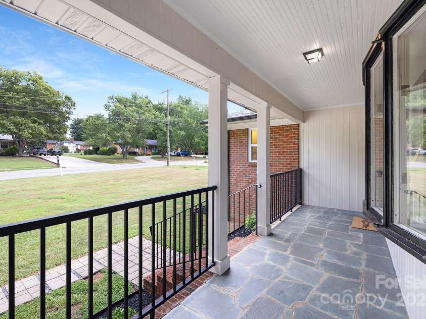 605 Magnolia Street, Mooresville, NC 28115.  MLS# CAR4282553, YatesRealty ID 29760. View from Front Porch