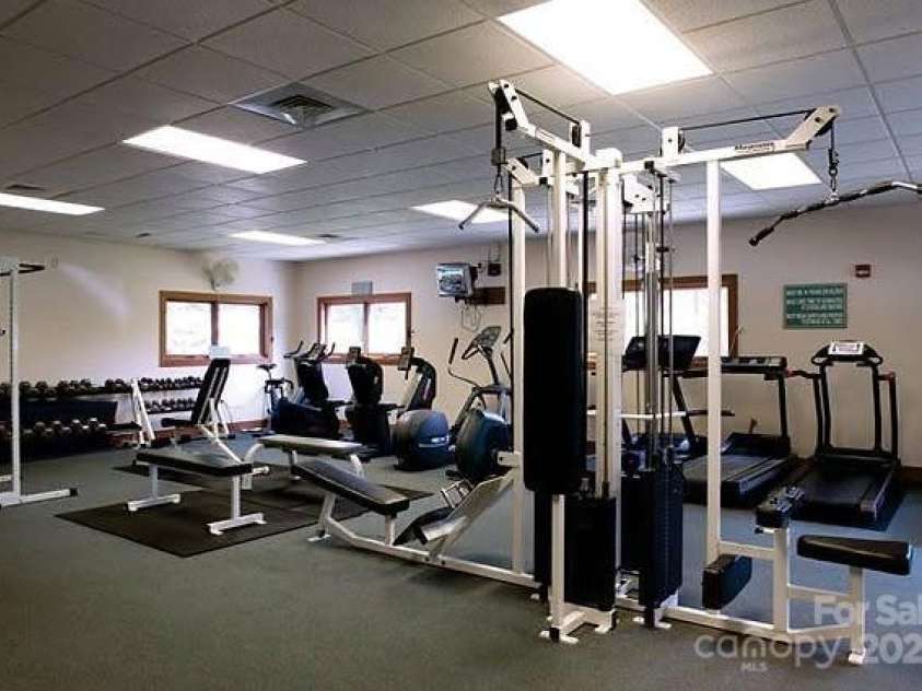 557 Country Club Estates Drive, Sapphire, NC 28774.  MLS# CAR4302980, YatesRealty ID 2977. Sapphire Valley Clubhouse Weight Room Available