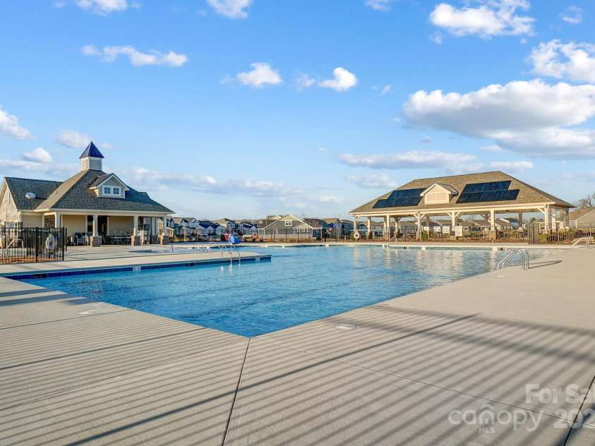 2505 Crimson Way, Monroe, NC 28112.  MLS# CAR4279959, YatesRealty ID 29780. Swimming pool and cabana